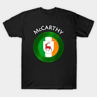 Irish Flag Shamrock Celtic Knot - McCarthy T-Shirt